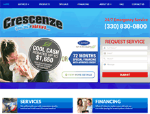 Tablet Screenshot of crescenze.com